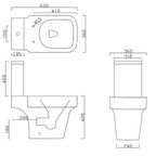 Medici Cistern for Closed Coupled Toilet