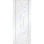 Verona Internal White Primed Door with Clear Glass