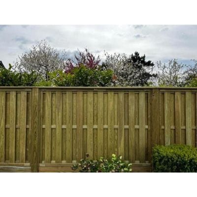 Level Top Hit and Miss Fence Panel Vertical Boards - All Sizes