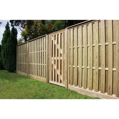 Level Top Hit and Miss Fence Panel Vertical Boards - All Sizes
