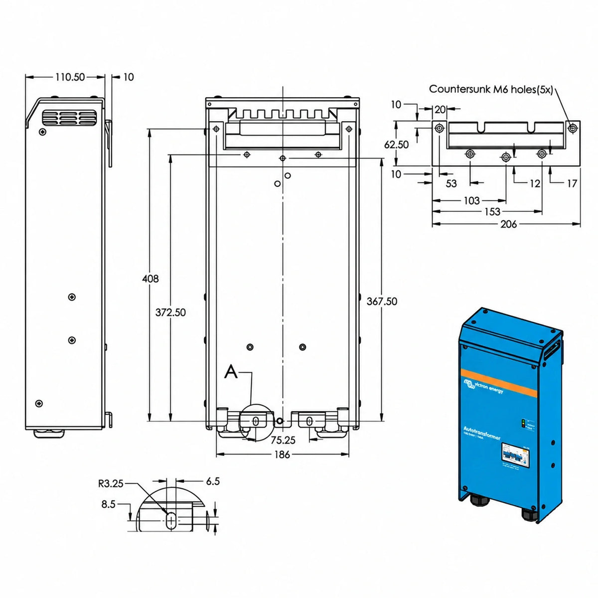 Victron Autotransformer 120/240VAC-  50A