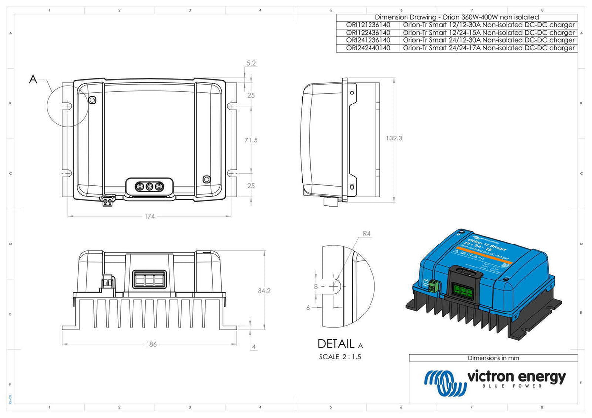 Victron 12V to 12V Orion-Tr Smart 12/12-30A Non-isolated DC-DC Charger