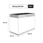 Aquael Glossy 80 D&N Aquarium Grey (1911906)