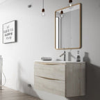 Vogue 2 Drawer Wall Hung Vanity Unit - All Sizes