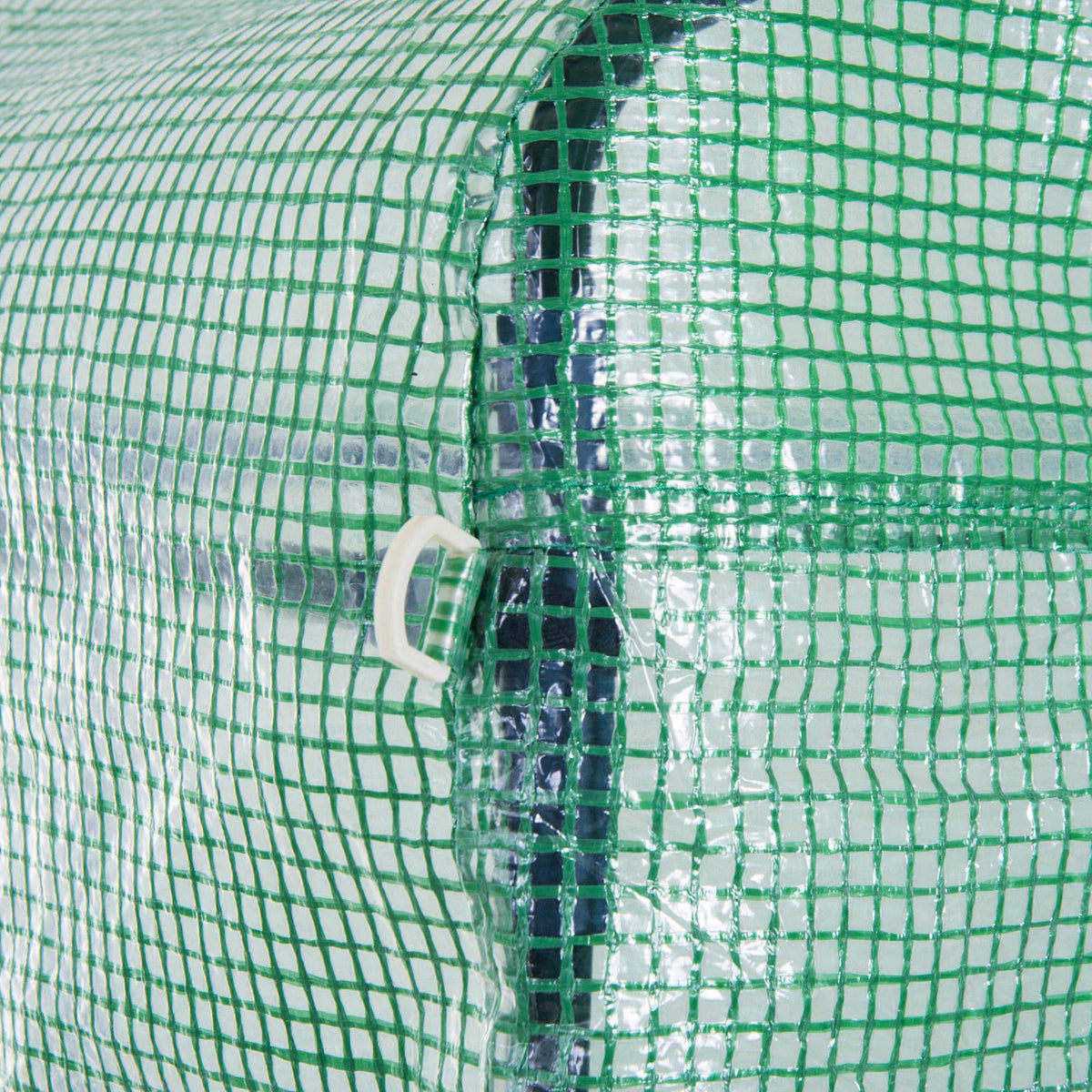 6 x 3 x 2m Polytunnel Greenhouse with Roll-up Side Walls, Reinforced Cover & 12 Mesh Windows, Green