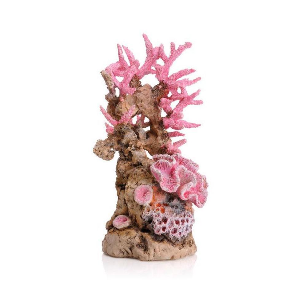 biOrb Pink Coral Aquarium Ornament, 23cm