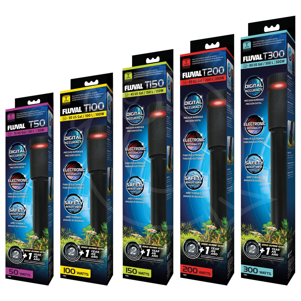 Fluval T-Series Precise Submersible Aquarium Heaters