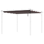 Retractable Replacement Pergola Canopy for 10' x 10' Pergola, Coffee