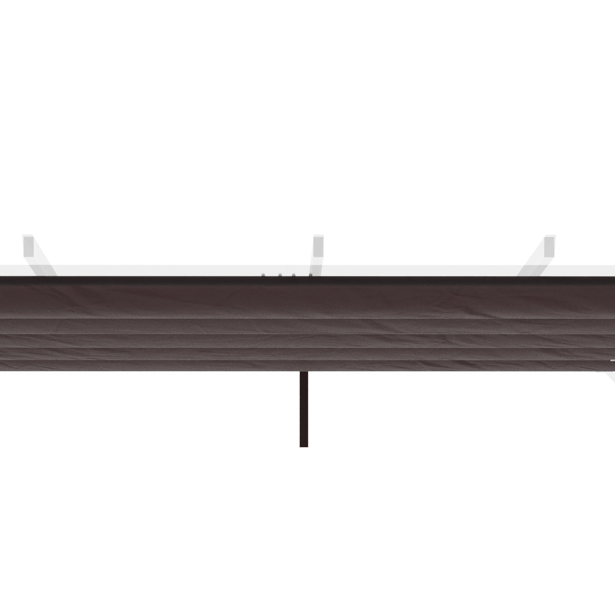 Retractable Replacement Pergola Canopy for 10' x 10' Pergola, Coffee