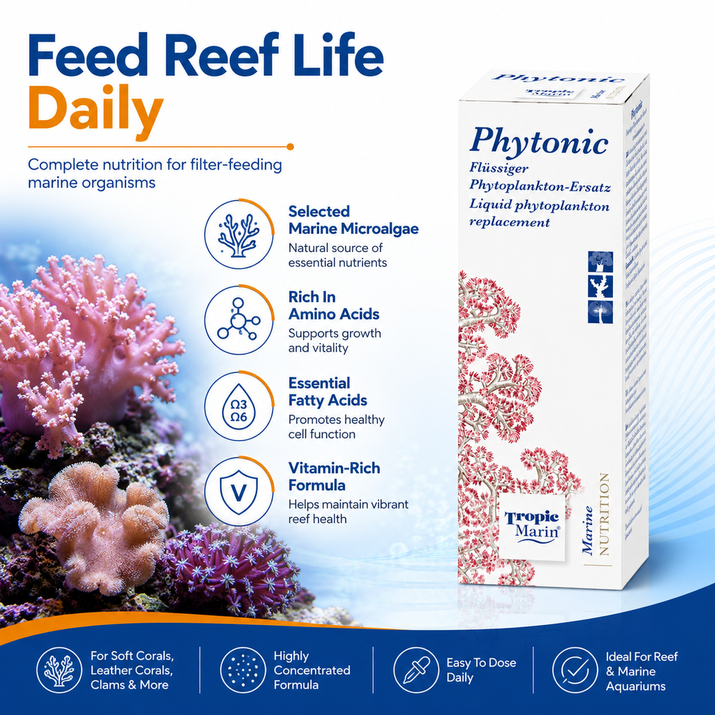 Tropic Marin Phytonic 50ml Coral Food for Soft Corals Clams Reef Tanks