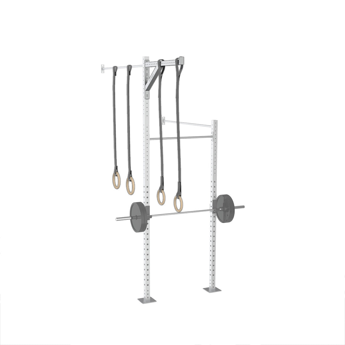 Galvanized Wall-Mounted Expandable RMU 12' Height Pull-Up Rig