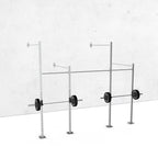 Galvanized Wall-Mounted Expandable RMU 12' Height Pull-Up Rig