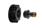 IBC 2” S60X6 Cap with Male Quick Connector Black