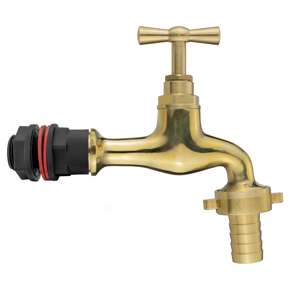 Water Butts Kit 1/2" With Polish Brass Tap 15mm Outlet