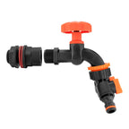 Water Butts Kit 3/4" PP Black Tap and Tap Splitter