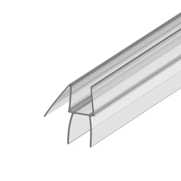 SEGUE 36" Co-Extruding Bottom Wipe with Drip Rail 3/8" Glass - SEG-36BWDR38-CL