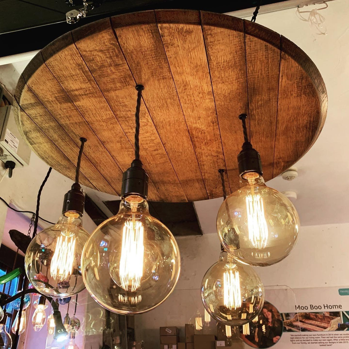 Whiskey Barrel Pendant Light | Round Oak Conservatory, Kitchen & Dining Lighting