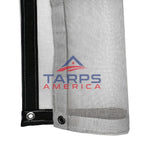 White 8 oz. Medium Duty Vinyl Coated Mesh Tarp by ShadeMax®