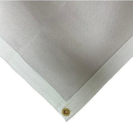 White 86% Super Shade Mesh Tarp 6' x 20'