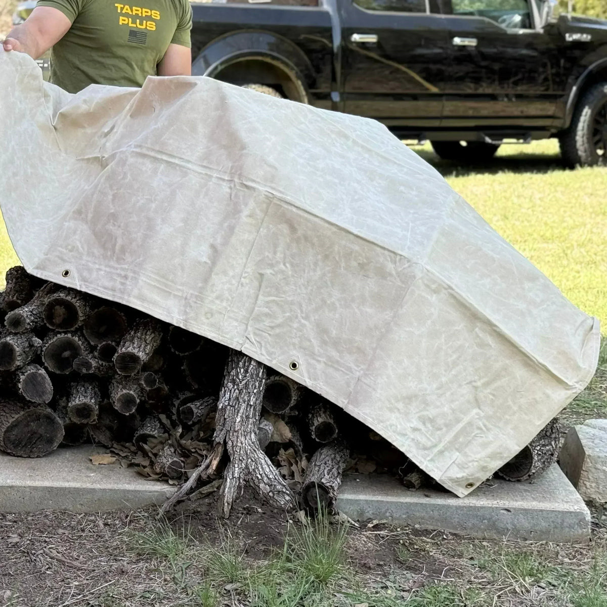 White Canvas Tarp 16' x 20'