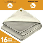 White Canvas Tarp 20' x 20'