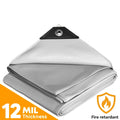 White Fire Retardant Tarp 30' x 50'