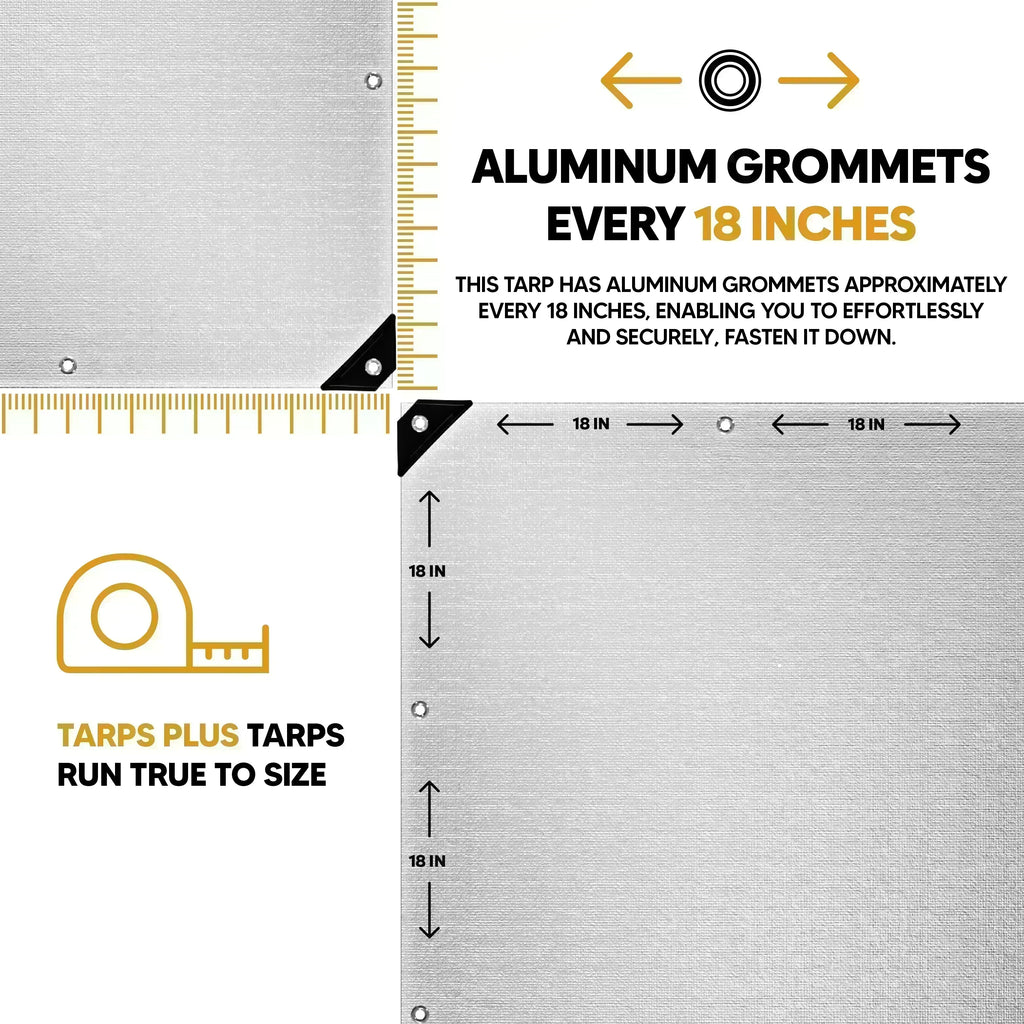 White Poly Tarp 16' x 24'