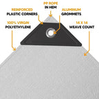 White Poly Tarp 8' x 16'