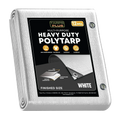 White Poly Tarps 6' x 20' - Case of 8