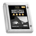White Poly Tarps 6' x 20' - Case of 8