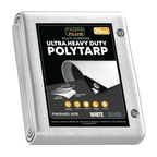 White/Silver Poly Tarp 20' x 30'