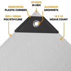 White/Silver Poly Tarp 20' x 40'