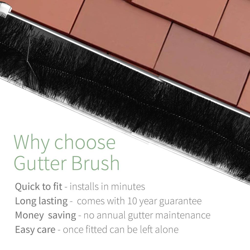 FloPlast Gutter Brush Leaf Guard (4m)