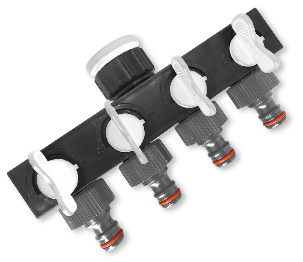 4-Way Splitter with Valves WL