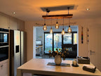 Wooden Beam Chandelier - Norwegian Spruce Cluster Pendant Light