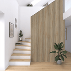 Wooden Slat Acoustic Wall Panel 2400mm x 600mm x 21mm - All Colours