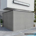10' x 13' Universal Gazebo Sidewall Set (4 Panels) with Hooks, Light Grey