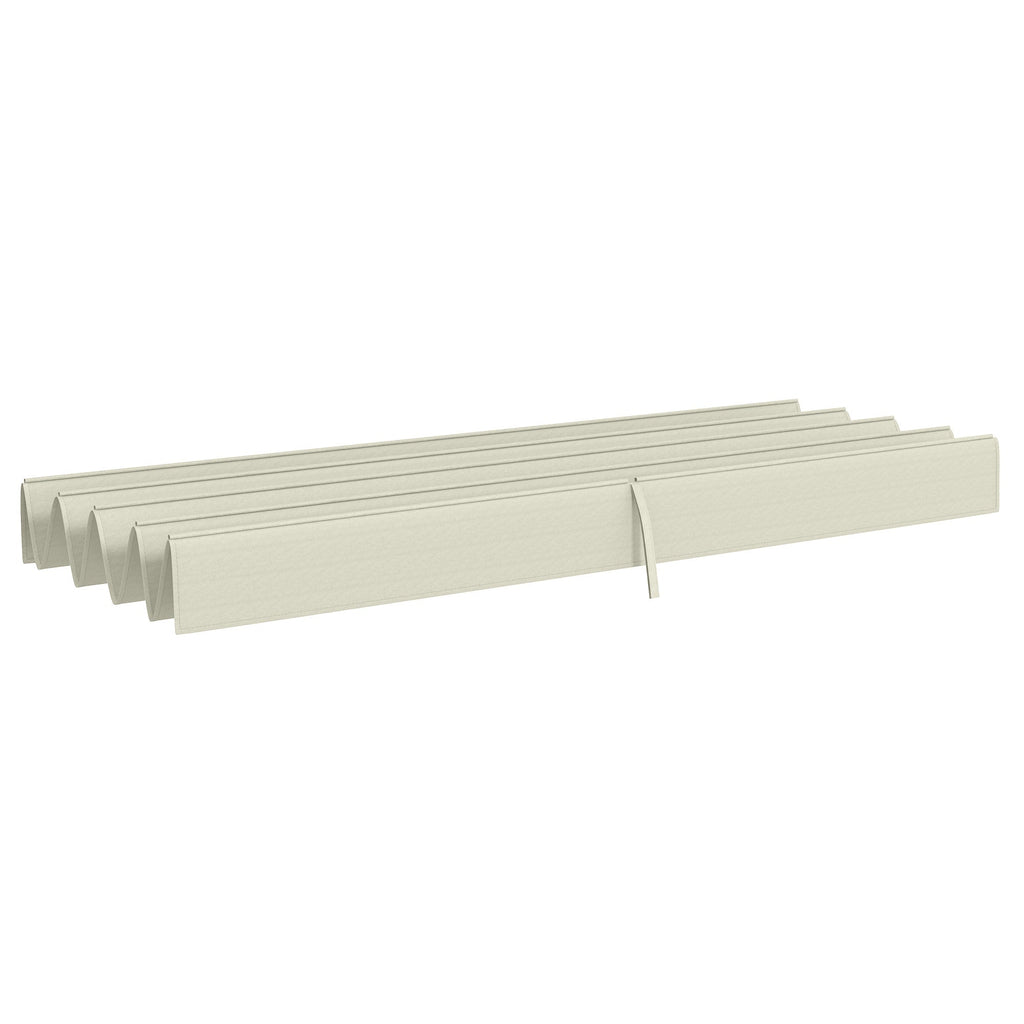 UV30+ Retractable Canopy for 9.8' x 7.1' Pergola, Cream White