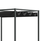 10' x 7' Retractable Pergola Canopy, Outdoor Sun Shade, Black
