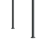 10' x 7' Retractable Pergola Canopy, Outdoor Sun Shade, Black