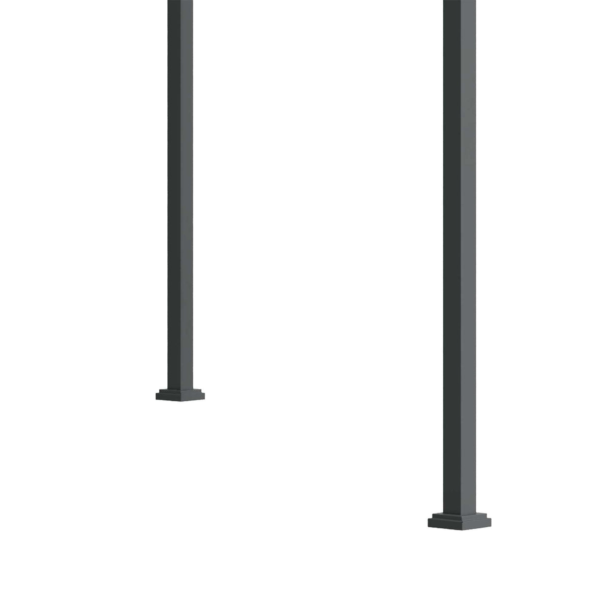 10' x 7' Retractable Pergola Canopy, Outdoor Sun Shade, Black