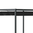10' x 7' Retractable Pergola Canopy, Outdoor Sun Shade, Black