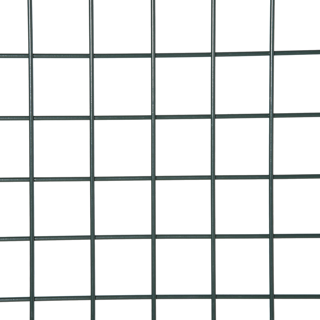 HOMCOM Green Steel Garden Gate with Lock and 3 Keys 97 x 150cm, Green