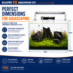 Superfish Scaper 90L Crystal Clear Aquascape Aquarium
