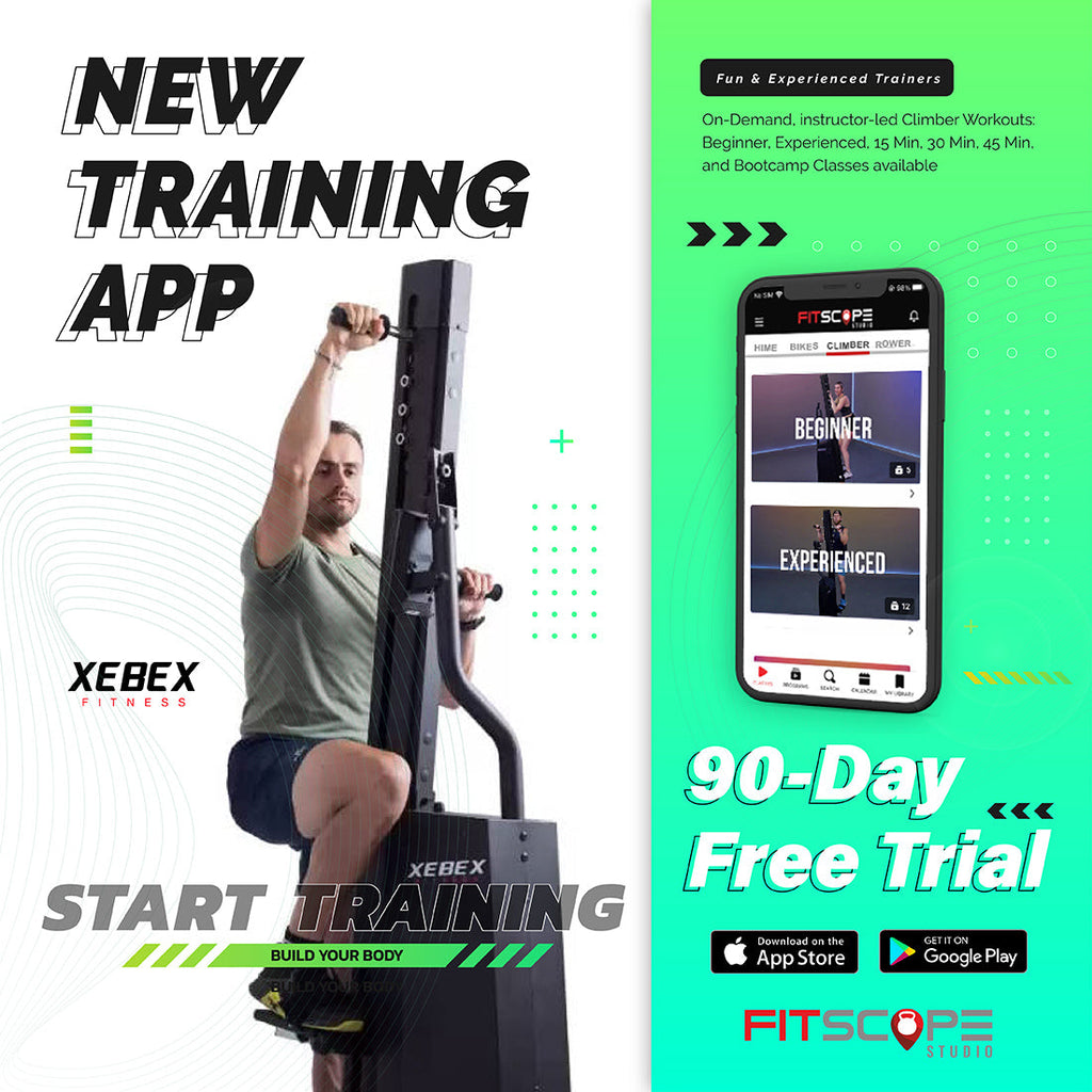 Xebex Fitness Vertical Climber 3.0 Smart Connect