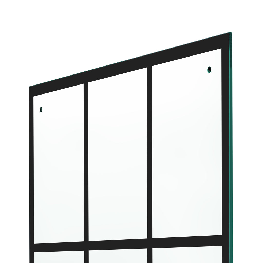 Slider Door Fixed Panels - French Silk Screen Sliding Glass Fixed Bathtub Panel