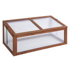 NookGrow Ground Cold Frame Greenhouse, 39" x 26" x 16", Natural