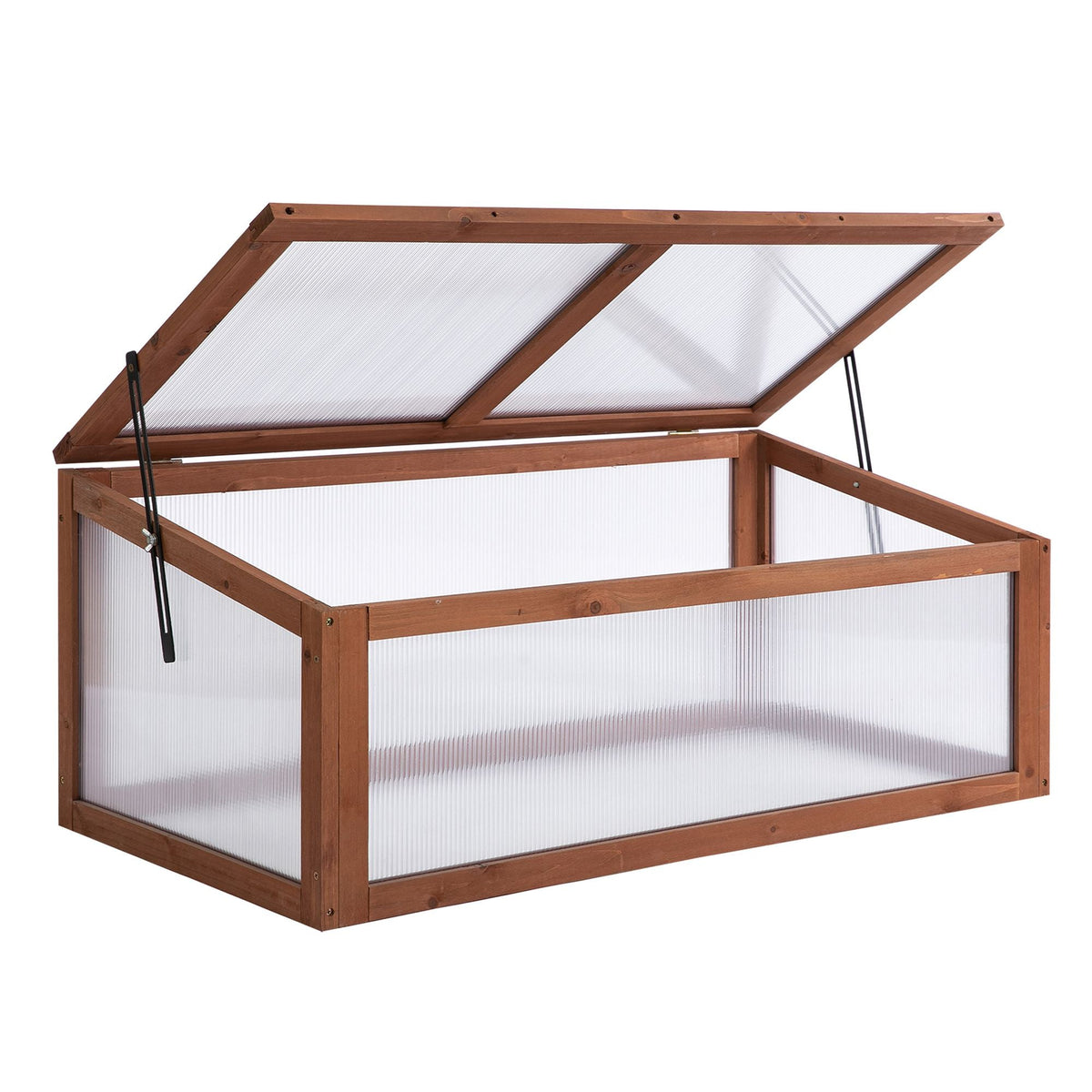 NookGrow Ground Cold Frame Greenhouse, 39" x 26" x 16", Natural