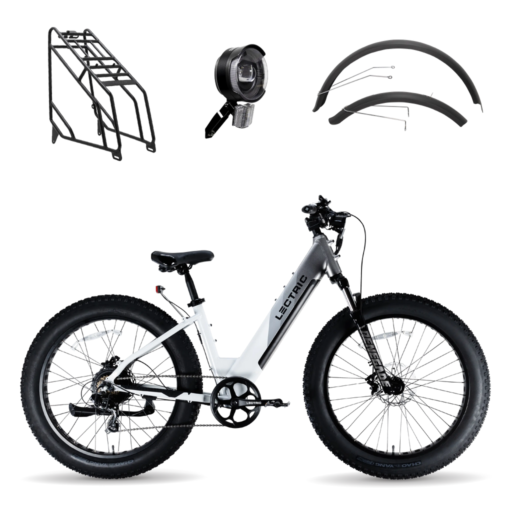 XPeak Step-Thru 1.0 + FREE Rear Rack, Fenders, Elite Headlight ($227 Value)