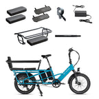 XPedition2 Raindrop Blue Long-Range Dual-Battery - World Car-Free Bundle
